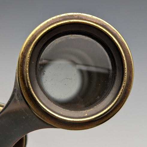 Antique Hunting Decor Opera Glasses Binoculars with Case